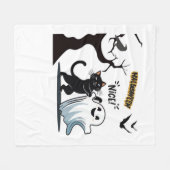 Maak je klaar voor een spook-tacular Halloween Nic Fleece Deken (Voorkant (Horizontaal))