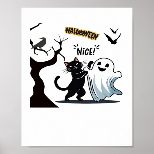 Maak je klaar voor een spook-tacular Halloween Nic Poster (Voorkant)
