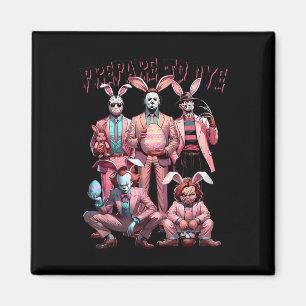 Maak je klaar voor Groovy Dye Funny Bunny Pasen Ho Magneet