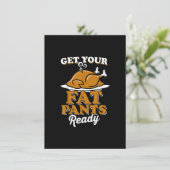 Maak je klaar voor je favoriete Thanksgiving Turki Kaart (Staand voorkant)