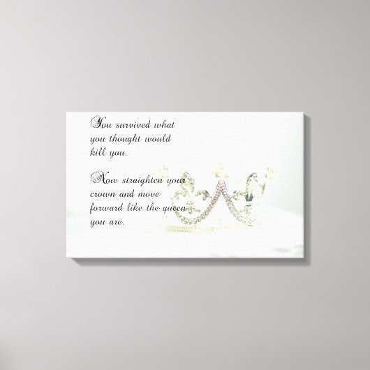 Maak je kroon recht canvas afdruk (Voorkant)