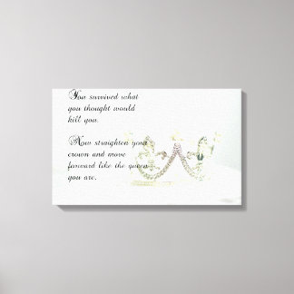 Maak je kroon recht canvas afdruk