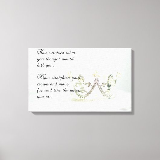 Maak je kroon recht canvas afdruk (Voorkant)