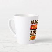 Maak Je Leven Zoet Latte Mok (Linkerhoek)