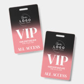Maak je logo op maat VIP-evenement Badge (Voor- en achterkant)