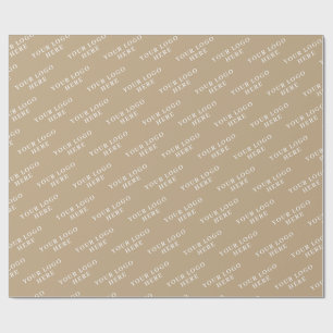 MAAK JE LOGO STIJLVOOL MODERN ELEGANT KLASSIEK CADEAUPAPIER