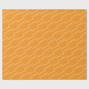 MAAK JE LOGO STIJLVOOL MODERN ELEGANT KLASSIEK W CADEAUPAPIER