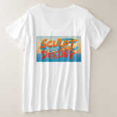 Maak je lot grote maat t-shirt (Design achterkant)