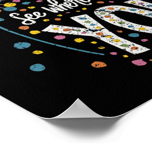 Maak je Mark Happy Dot Day 2024 Paardenbloem Poster (Hoek)