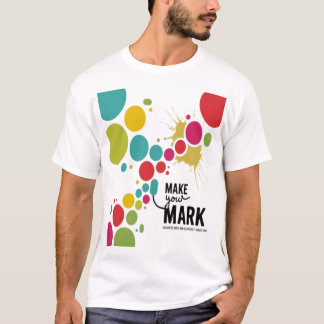 maak je Mark - kleurrijke Stippen T-shirt