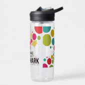 maak je Mark - kleurrijke Stippen Waterfles (Links)