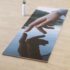 Maak je minimalistische handportret eenvoudig mode yogamat