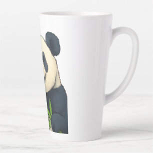 Maak je niet druk, eet bamboe – Panda Kunst Latte Mok