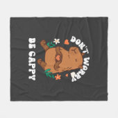 Maak je niet druk, wees Cappy  Fleece Deken (Voorkant (Horizontaal))