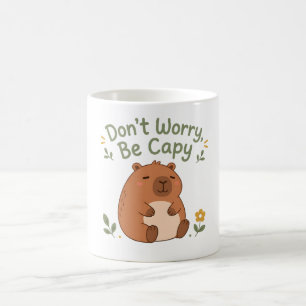 Maak je niet druk, wees capy Cute Capybara Mok