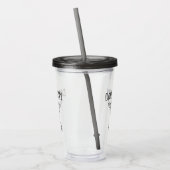 Maak je niet druk wees gelukkig acryl drinkbeker (Links)