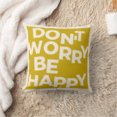 Maak je niet druk wees gelukkig kussen (Deken)