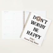 Maak Je Niet Zorgen Wees Gelukkig Typografie Plann Planner (Display)
