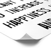 Maak je nooit zorgen, geloof, gezondheidsgeluk, we poster (Hoek)