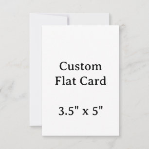 Maak je Persoonlijke 3.5" x 5" Platte Kaart