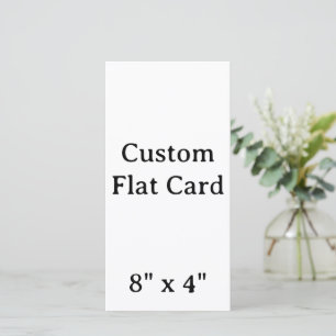 Maak je persoonlijke 8" x 4" platte kaart