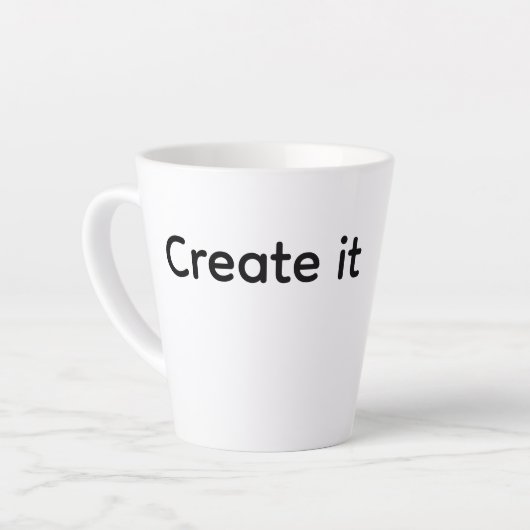 Maak je promotiebeker weggeefactie latte mok (Linkerhoek)