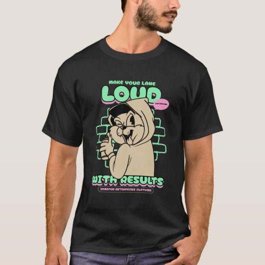 Maak je rijstrook luidruchtig met resultaten t-shirt (Voorkant)