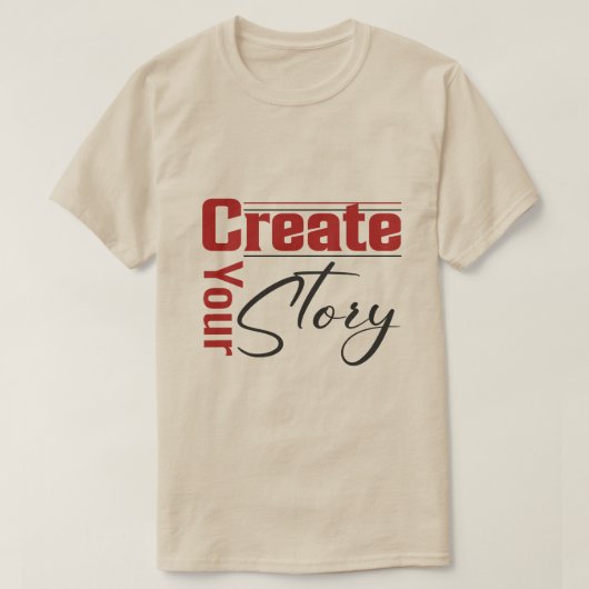 Maak je verhaal T-shirt (Design voorkant)