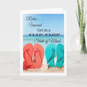 ***MAAK JE VERJAARDAG "BEACHY"*** KAART