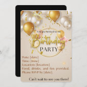 "Maak je verjaardag extra speciaal met de aangepas Kaart (Voorkant / Achterkant)