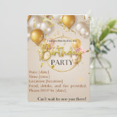 "Maak je verjaardag extra speciaal met de aangepas Kaart (Staand voorkant)