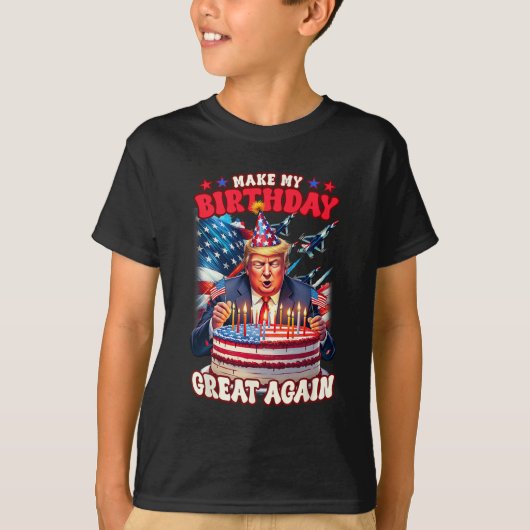 Maak je verjaardag weer geweldig t-shirt (Voorkant)