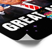 Maak je verjaardag weer geweldig, Trump Fan Birthd Poster (Hoek)