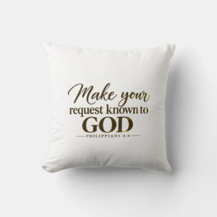 Maak je verzoek bekend aan God Kussen