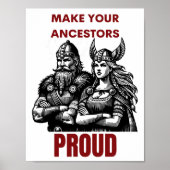 Maak je voorouders trots poster (Voorkant)