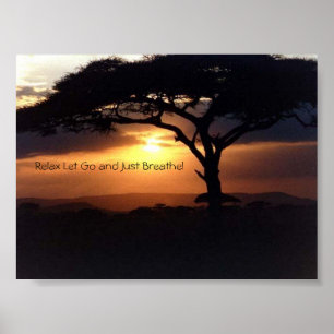 Maak je vrij om weg te gaan en gewoon weg te gaan poster