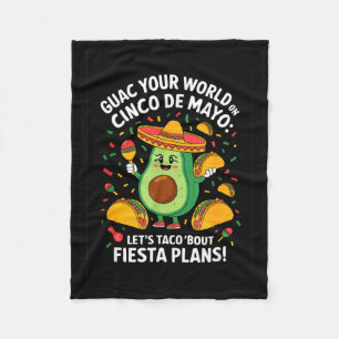 Maak je wereld los op cinco de mayo - taco feest fleece deken