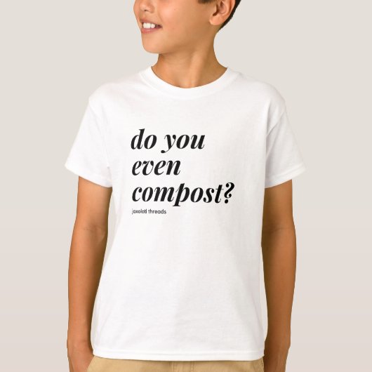 MAAK JE ZELFS COMPOST? JEUGD SHIRT (Voorkant)