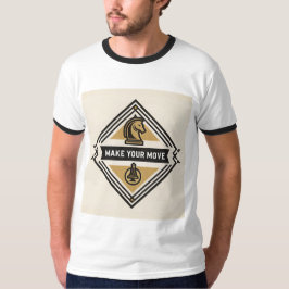 Maak Je Zet – Schaakstuk Ontwerp T-shirt