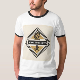 Maak Je Zet – Schaakstuk Ontwerp T-shirt