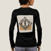Maak Je Zet – Schaakstuk Ontwerp Tri-Blend Shirt (Achterkant)