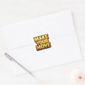 Maak je zet vierkante sticker (Envelop)