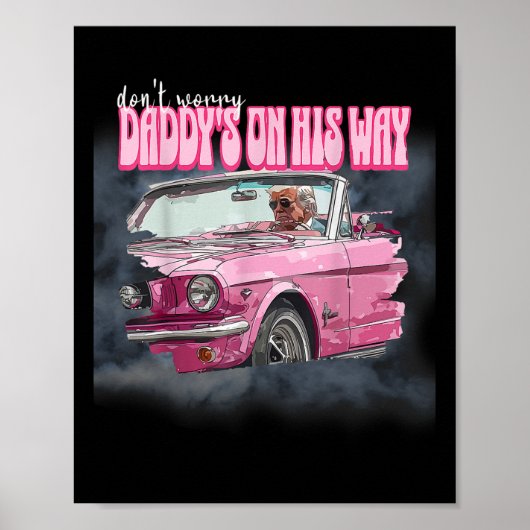 Maak je zorgen papa's op weg naar Trump Poster (Voorkant)