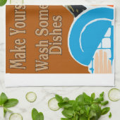 Maak jezelf aan het begin van de wasbeurt theedoek (Gevouwen)