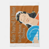 Maak jezelf aan het begin van de wasbeurt theedoek (Verticaal)