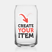 MAAK-JEZELF DIY Aangepast ontwerp upload je eigen Blikvorm Glas (Achterkant)