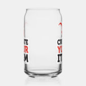 MAAK-JEZELF DIY Aangepast ontwerp upload je eigen Blikvorm Glas (Rechts)