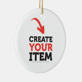 MAAK-JEZELF DIY Aangepast ontwerp uploaden Keramisch Ornament