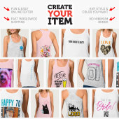 MAAK-JEZELF DIY Aangepast ontwerp uploaden Tanktop
