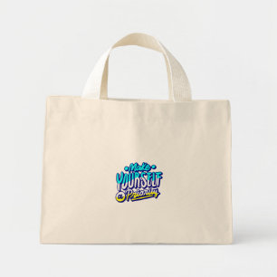 maak jezelf een prioriteit motivatie ontwerp mini tote bag